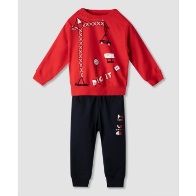 Σετ φόρμα αχνούδιαστη - ΚΟΚΚΙΝΟ 3Y