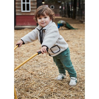 Microcorduroy lined pants - GREEN 18M