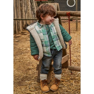 Soft denim jogger pants - GREY 12M