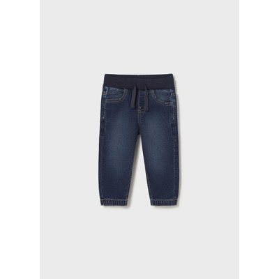 Soft denim jogger pants - DARK JEANS 4Y