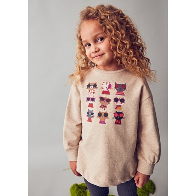 Σετ κολάν φούτερ διάτρητο - ΓΚΡΙ 3Y