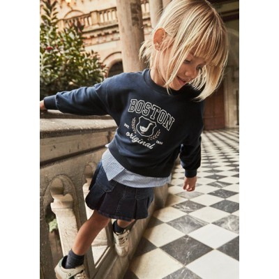 Φούστα τζιν πιέτες - ΤΖΙΝ ΣΚΟΥΡΟ 5Y