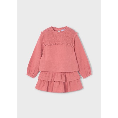 Σετ φούστα βαμβακερή πλουμετί - ΣΟΜΟΝ 2Y