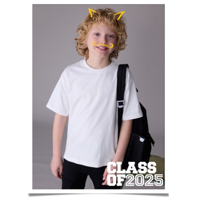 Short-sleeved blouse with embossed print - CREAM 16Y