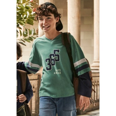 Double sleeve blouse - GREEN 16Y