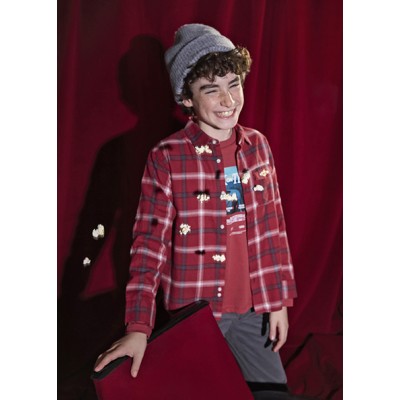 Πουκάμισο καρό φανέλα - ΜΠΟΡΝΤΟ 18Y