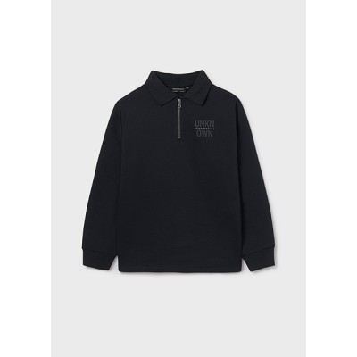 Zipper sweatshirt - BLACK 12Y