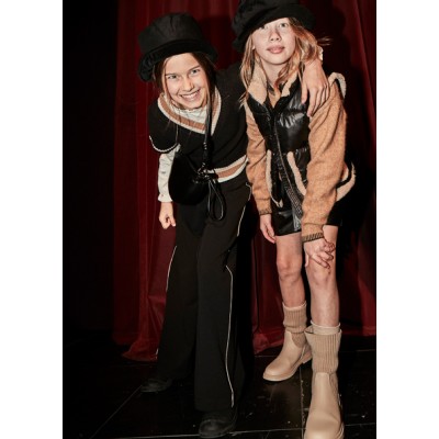 Παντελόνι μακρύ διπλή ζώνη - ΜΑΥΡΟ 12Y