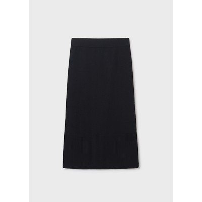 Φούστα μιντι πλεκτή - ΜΑΥΡΟ 18Y