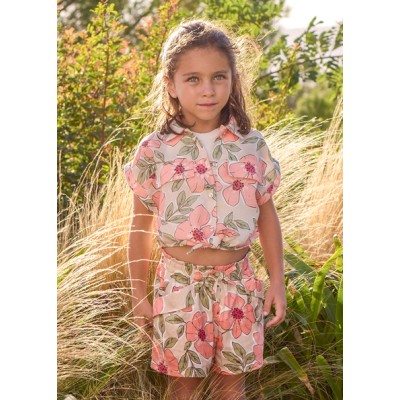 Παντελόνι κοντό σταμπωτό - ΜΑΝΤΑΡΙΝΙ 6Y