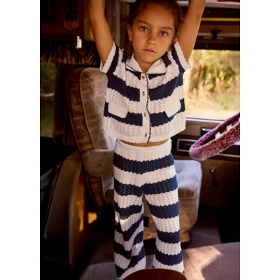 Σετ πσντελόνι μακρύ πλεκτό - ΜΠΛΕ 4Y