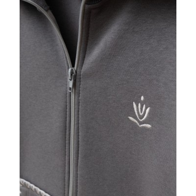 Tracksuit with cardigan set - CHARCOAL 9Y