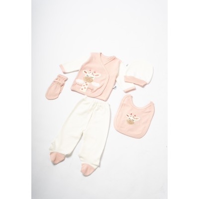 Σετ 5τμχ. βρεφικό - ΣΑΠΙΟ ΜΗΛΟ 0/3M