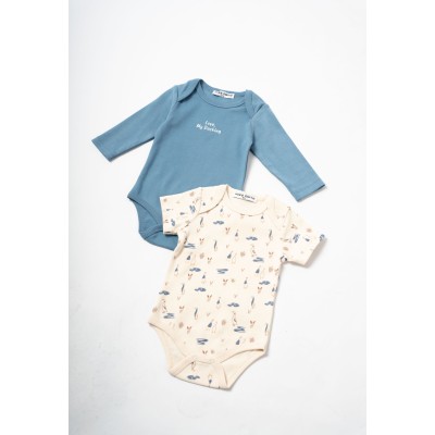 Ολόσωμο κορμάκι σετ 2τμχ. - ΡΑΦ 3/6M