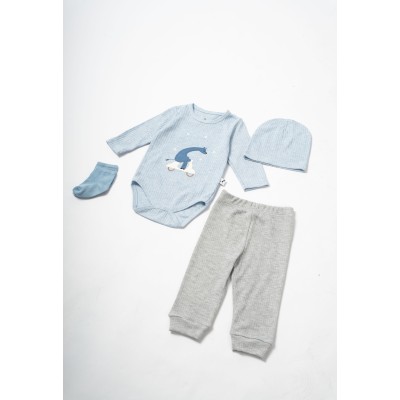 Baby set 4pcs. - BLUE 0/3M