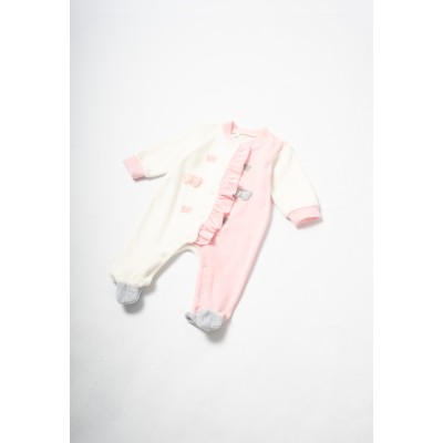 Velvet one-piece jumpsuit - POZ 6/9M