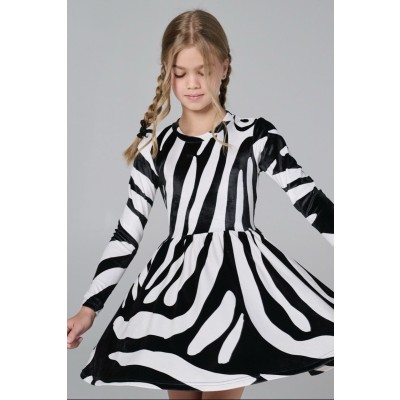 Φόρεμα βελούδο zebra - ΤΥΠΟΣ 10Y