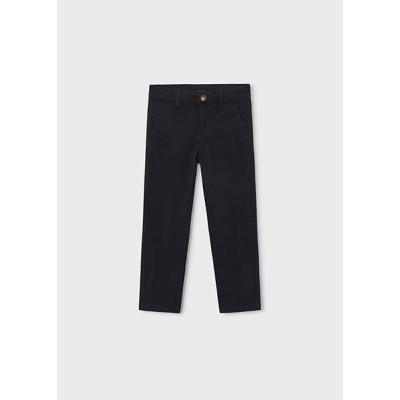 Παντελόνι chino καπαρτινέ βασικό - ΜΑΥΡΟ 8Y