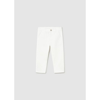 Παντελόνι chino καπαρτινέ βασικό - ΛΕΥΚΟ 12M