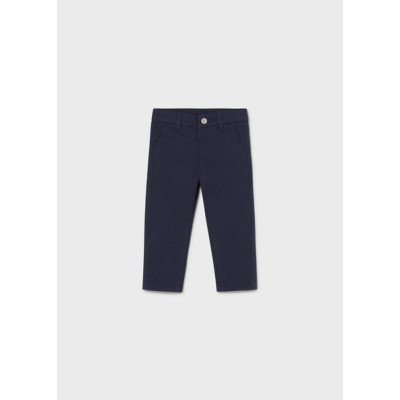 Παντελόνι chino καπαρτινέ βασικό - ΝΑΥΤΙΚΟ ΜΠΛΕ 9M