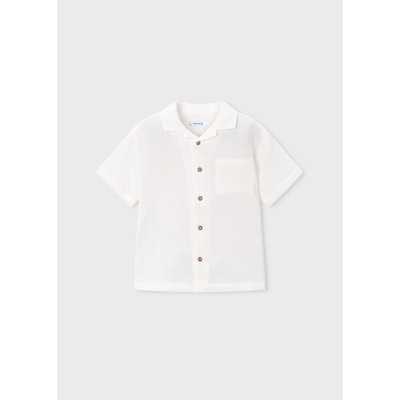 Πουκάμισο κοντομάνικό γκοφρέ - ΚΡΕΜ 10Y