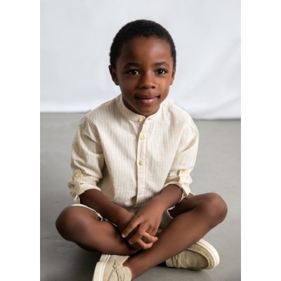 Σετ βερμούδα λινή suiting - ΜΠΕΖ 10Y