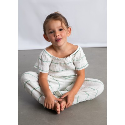 Σετ παντελόνι μακρύ ρίγες - ΕΚΡΟΥ 7Y