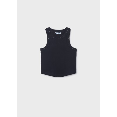 Μπλούζα τιράντες κανάλε - ΜΑΥΡΟ 16Y