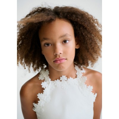 Μπλούζα τιράντες δαντέλα γκιπούρ - ΛΕΥΚΟ 18Y