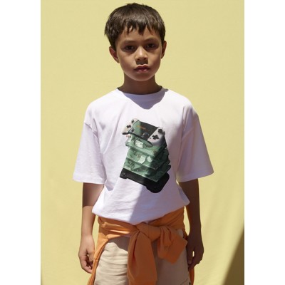 Μπλούζα κοντομάνικη στάμπα - ΛΕΥΚΟ 16Y