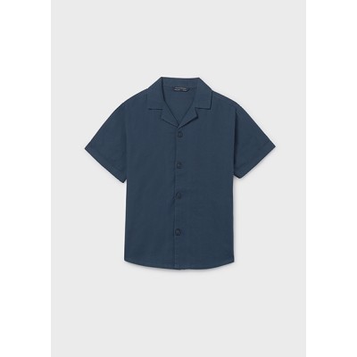 Πουκάμισο κοντομάνικο γιακάς - ΜΠΛΕ 16Y