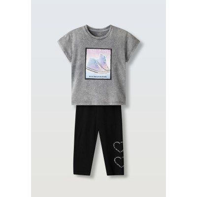 Leggings set - GREY 14Y