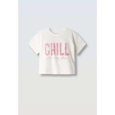 Crop-top blouse - WHITE 8Y