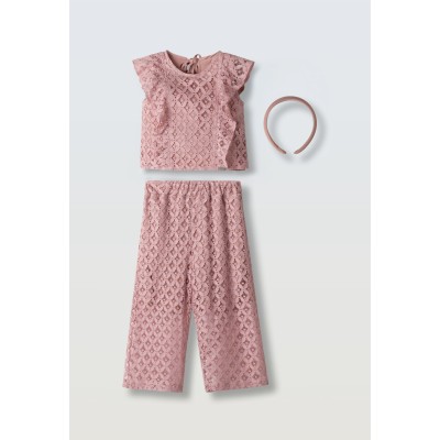 Σετ παντελόνα με δαντέλα - ΡOZ 6Y