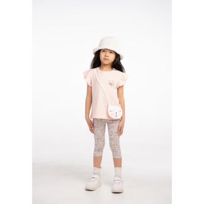 Leggings set with bag - SALMON 6Y