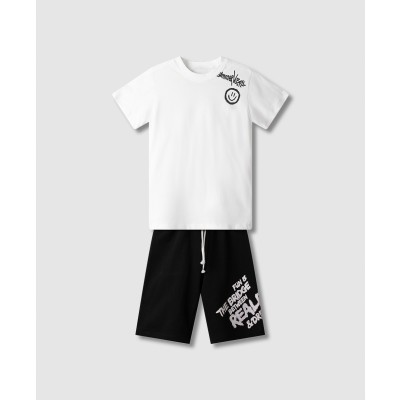 Σετ βερμούδα φούτερ αχνούδιαστη - ΛΕΥΚΟ 16Y