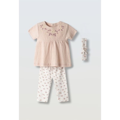 Leggings set - SALMON 2Y