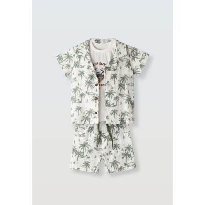 Σετ βερμούδα 3τμχ. - ΠΡΑΣΙΝΟ 12M