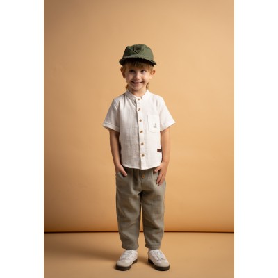 Σετ βερμούδα πουκάμισο 3τμχ. - ΧAKI 4Y