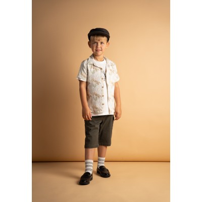 Σετ βερμούδα πουκάμισο 3τμχ. - ΧAKI 4Y