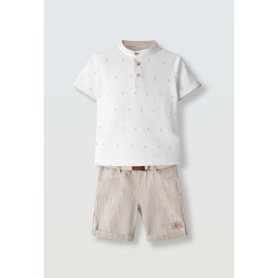 Σετ βερμούδα - ΛΕΥΚΟ 6Y