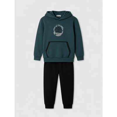 Sweatshirt tracksuit set - GREEN 10Y