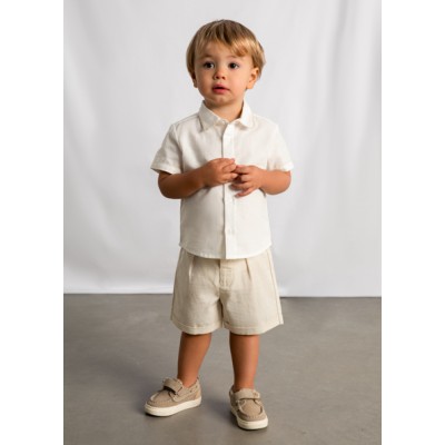 Σετ βερμούδα λινή suitting - ΜΠΕΖ 9M