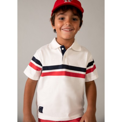 Πόλο κοντομάνικο λωρίδες - ΚΡΕΜ 3Y