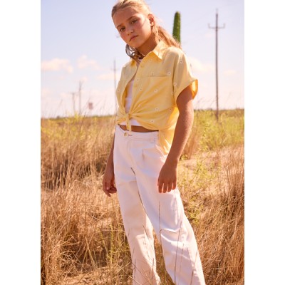 Παντελόνι μακρύ καπαρτινέ - ΕΚΡΟΥ 18Y