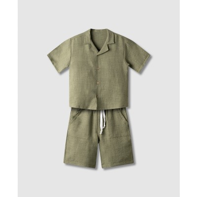 Σετ πουκάμισο με βερμούδα - ΧAKI 14Y