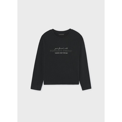 T-Shirt μακρυμάνικο energy - ΜΑΥΡΟ 8Y