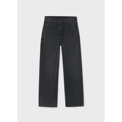 Παντελόνι τζιν wide fit - ΜΑΥΡΟ 8Y