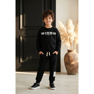 Sparkly jumpsuit set - BLACK 4/5Y