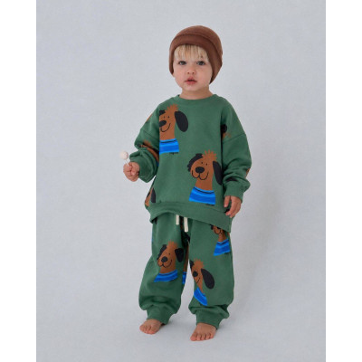 Sparkly jumpsuit set - GREEN 7/8Y